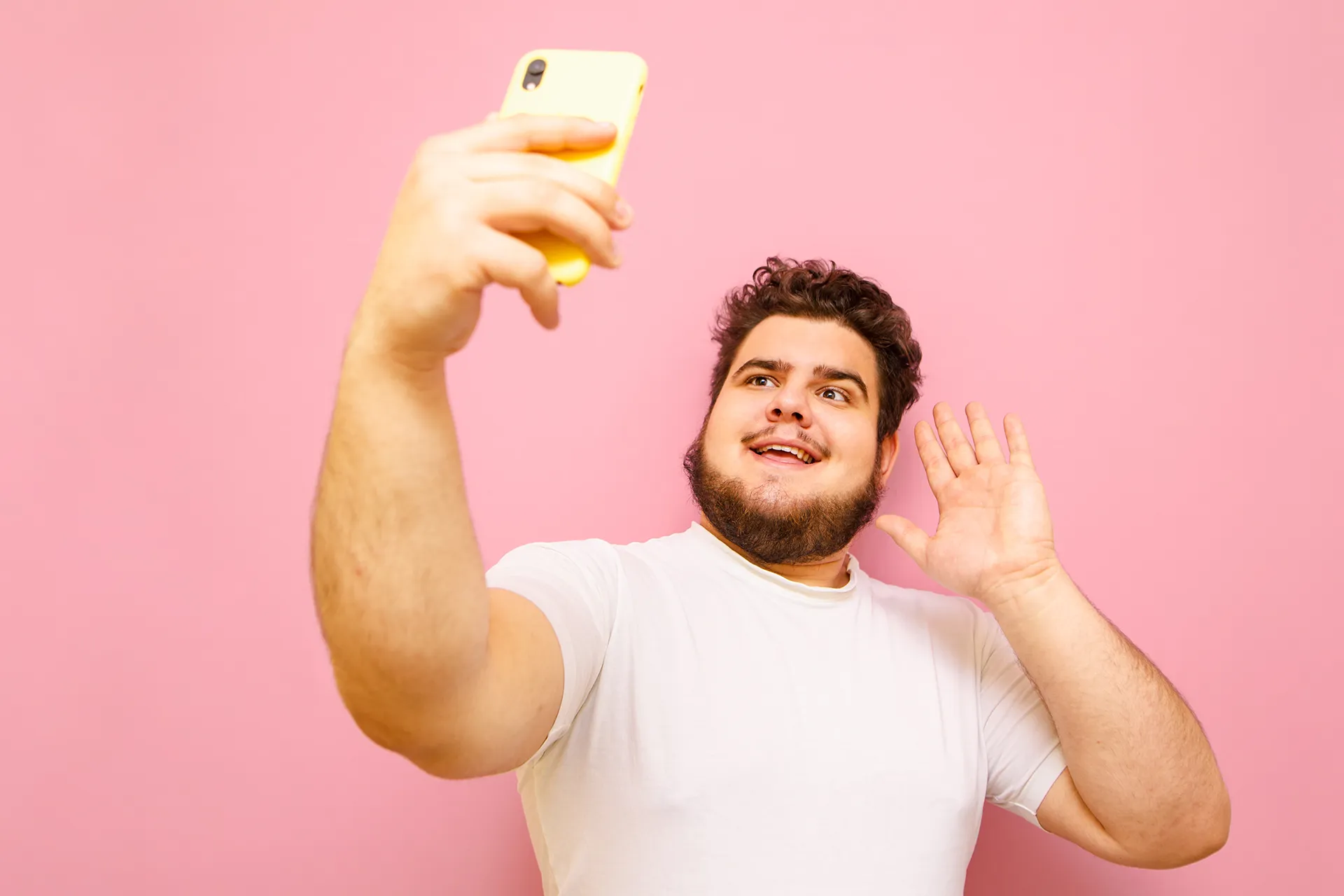 Man smiling for a selfie