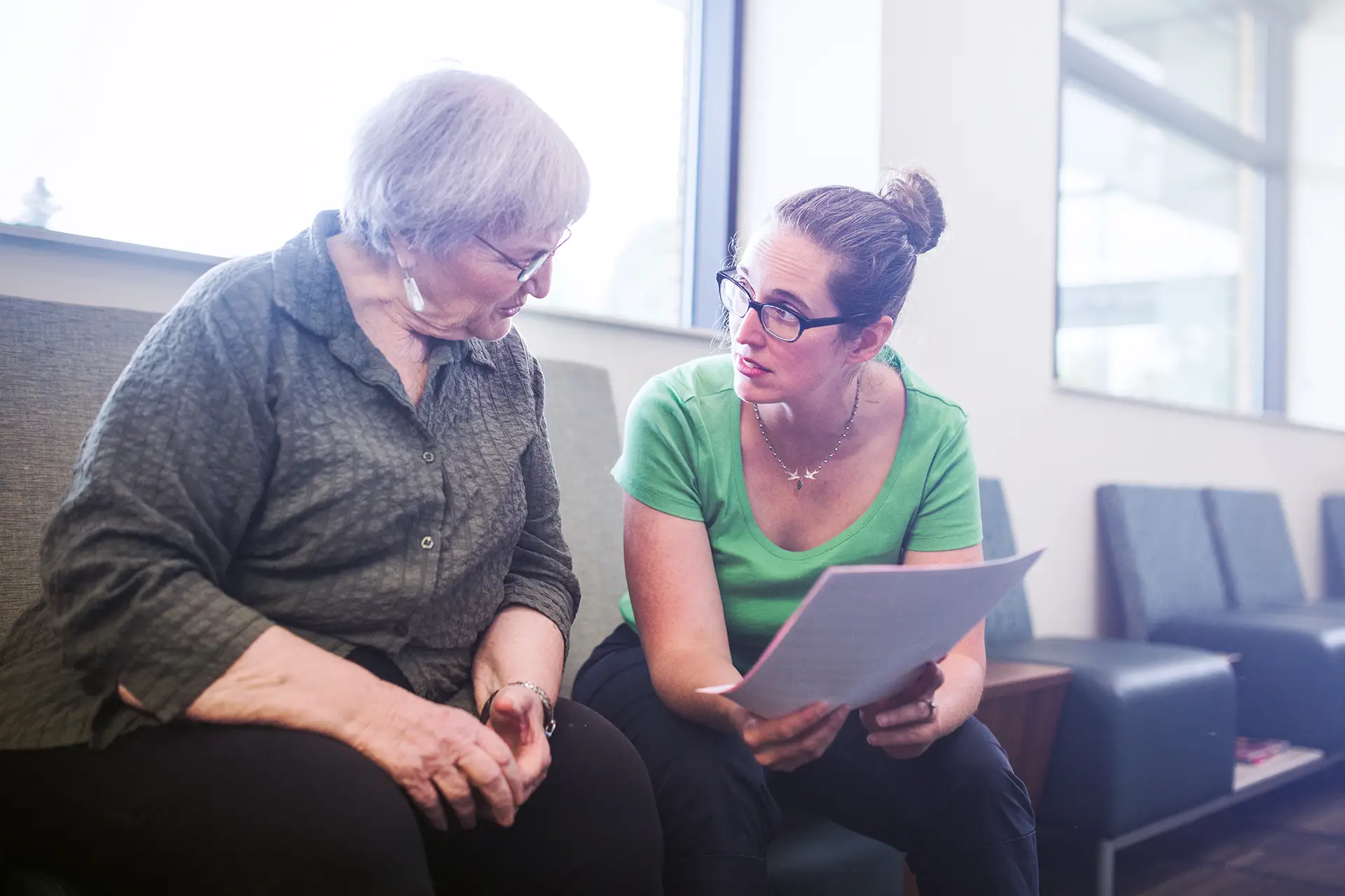 KP Member consulting with advisor
